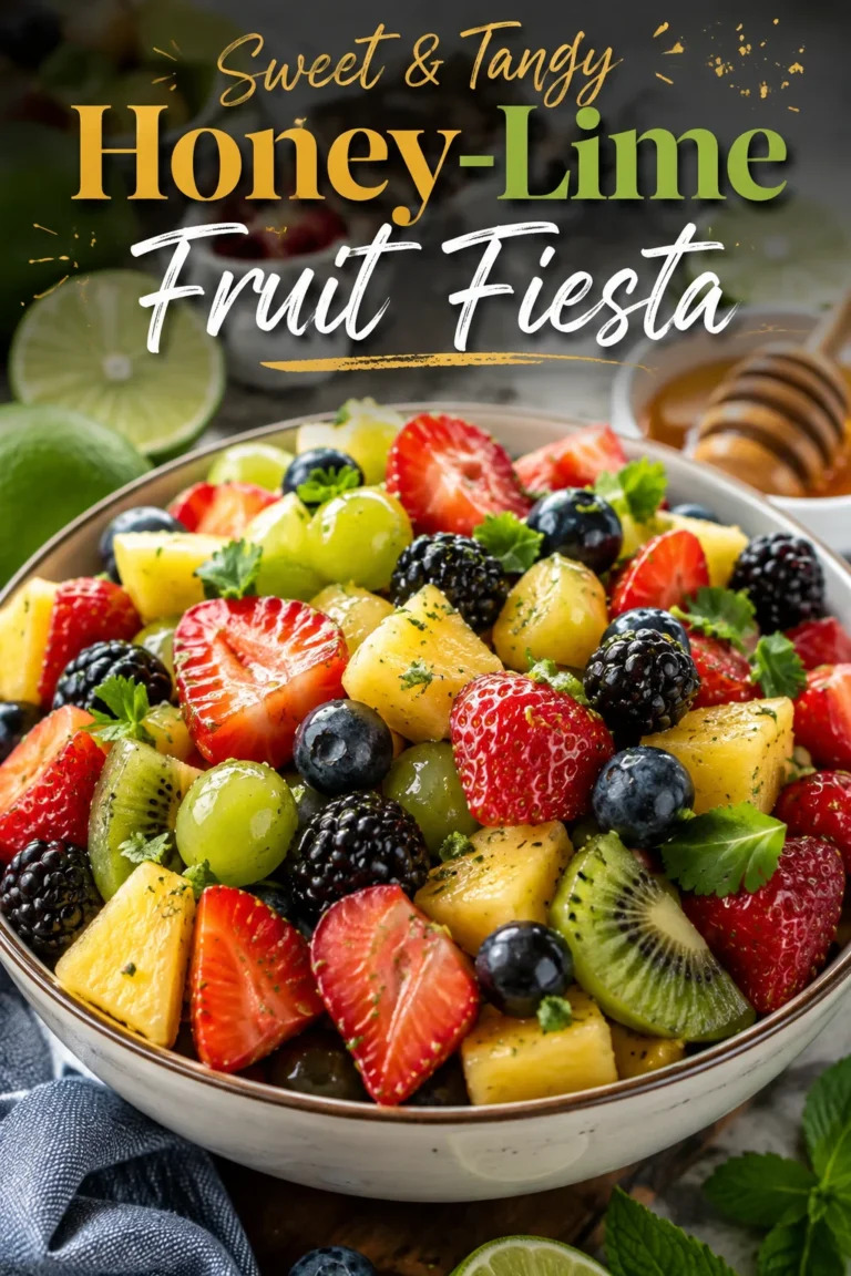 Sweet & Tangy Honey-Lime Fruit Fiesta