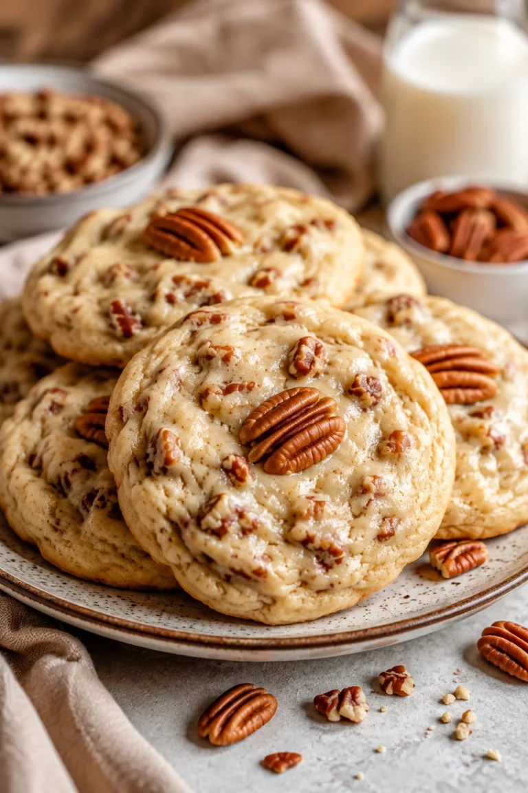 Melt-in-Your-Mouth Creamy Butter Pecan Cookies